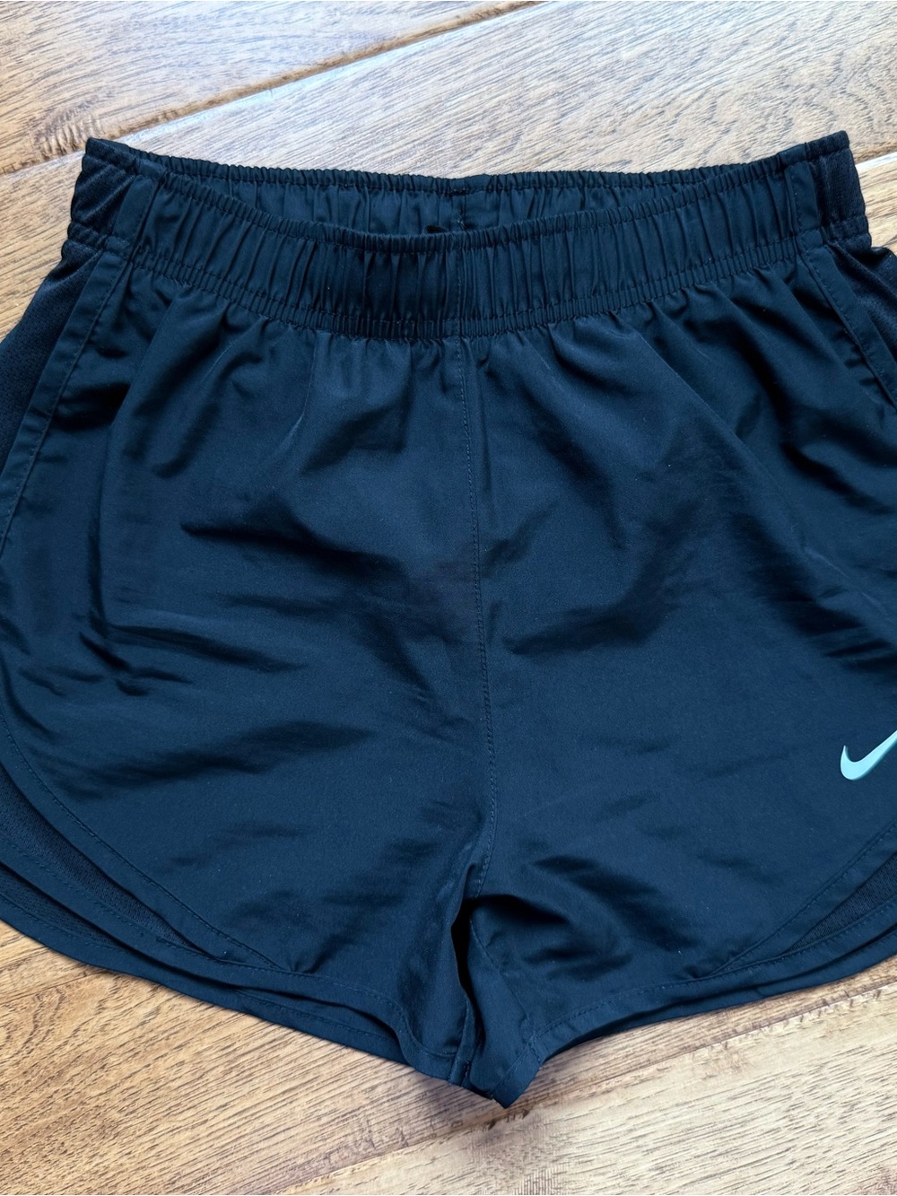 Nike Dri Tempo Black Women's Athletic Running Extra Small Shorts with Liner